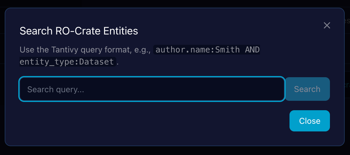 Search Functionality as an Overlay